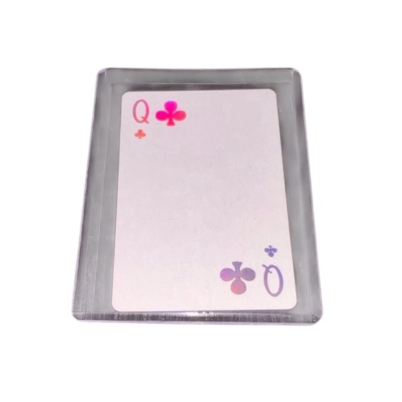Dior Other - Dior Joy Queen of Clubs Playing Card with Blue Accents